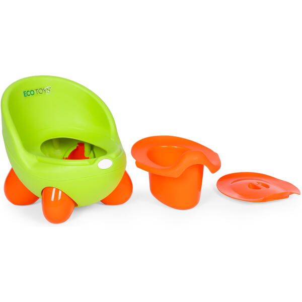 Barnetoalett med uttakbar innsats sklisikre ben ECOTOYS Grønn - Bilde 7