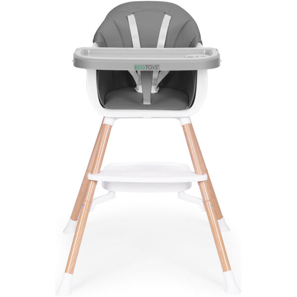Spisestol 2-i-1 ECOTOYS Grå - Bilde 2