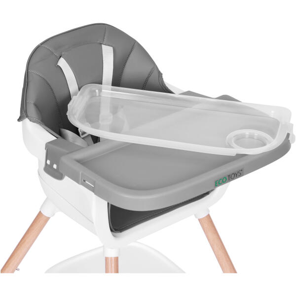 Spisestol 2-i-1 ECOTOYS Grå - Bilde 3