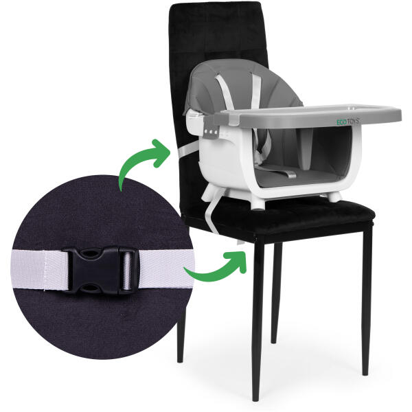 Spisestol 2-i-1 ECOTOYS Grå - Bilde 5