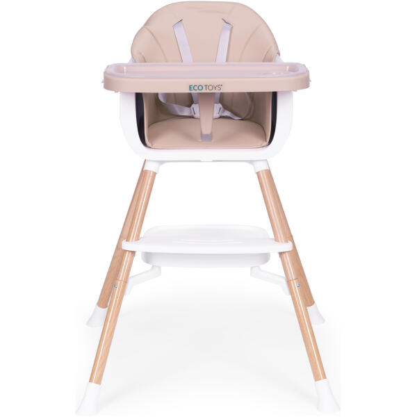 Spisestol 2-i-1 ECOTOYS Beige - Bilde 2