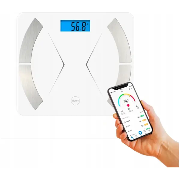 Intelligent badevekt bluetooth Eldom TWO500 Hvit - Bilde 2