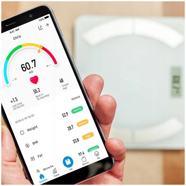 Intelligent badevekt bluetooth Eldom TWO500 Hvit - Bilde 3