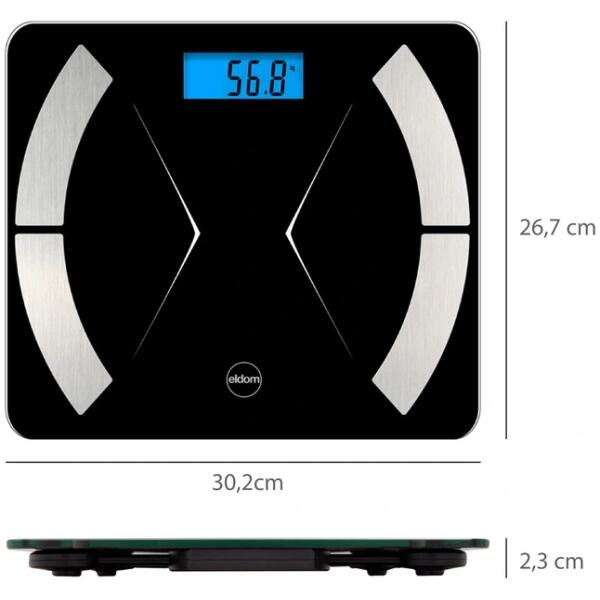 Intelligent badevekt bluetooth Eldom TWO500 Hvit - Bilde 6