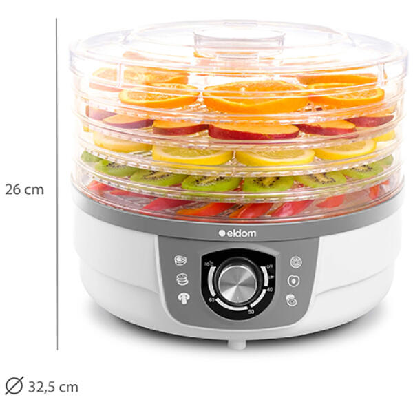 Matdehydrator mattørker for sopp og frukt ELDOM SG300 - Bilde 6