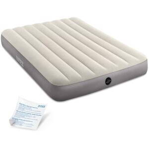Oppblåsbar madrass for soving dobbeltseng 191x137 cm INTEX Beige