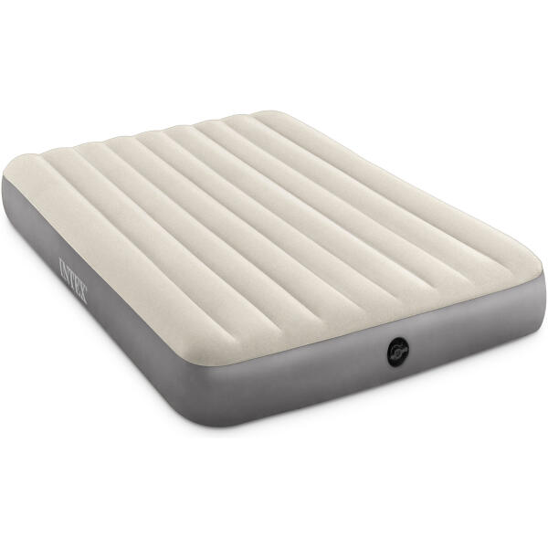 Intex 64103 oppblåsbar dobbel velourmadrass 203x152 cm Sove Madrass