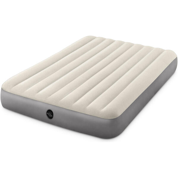 Intex 64103 oppblåsbar dobbel velourmadrass 203x152 cm Sove Madrass - Bilde 3