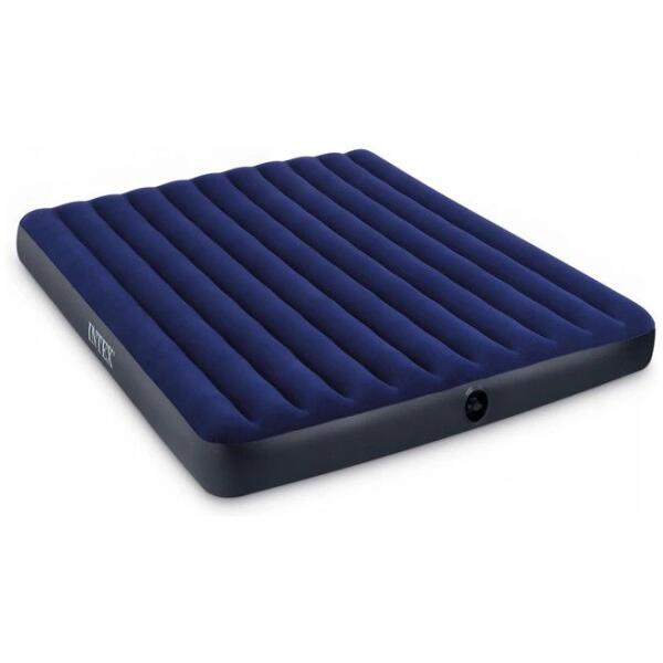 Oppblåsbar dobbel luftmadrass 203x152 cm med puter INTEX 64765 Velur - Bilde 2