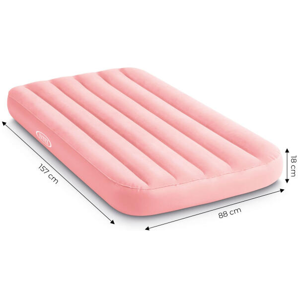 Oppblåsbart barnemadrass for soving 157x88x18 INTEX 66803 Rosa - Bilde 5