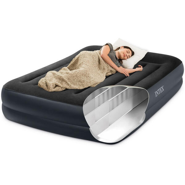 Oppblåsbar madrass for soving 203x152 cm dobbeltseng INTEX 64124 - Bilde 8