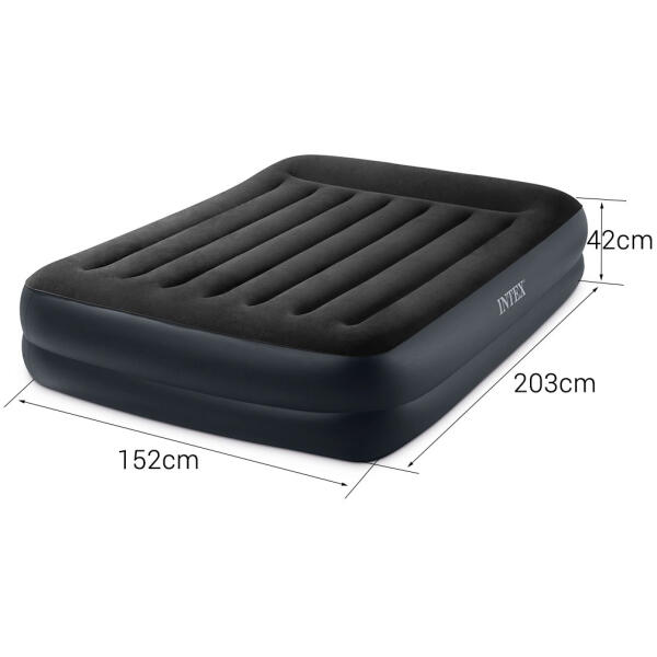 Oppblåsbar madrass for soving 203x152 cm dobbeltseng INTEX 64124 - Bilde 9