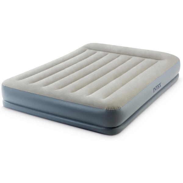 Oppblåsbar madrass 203x152 cm for soving med pumpe dobbel INTEX 64118 - Bilde 3