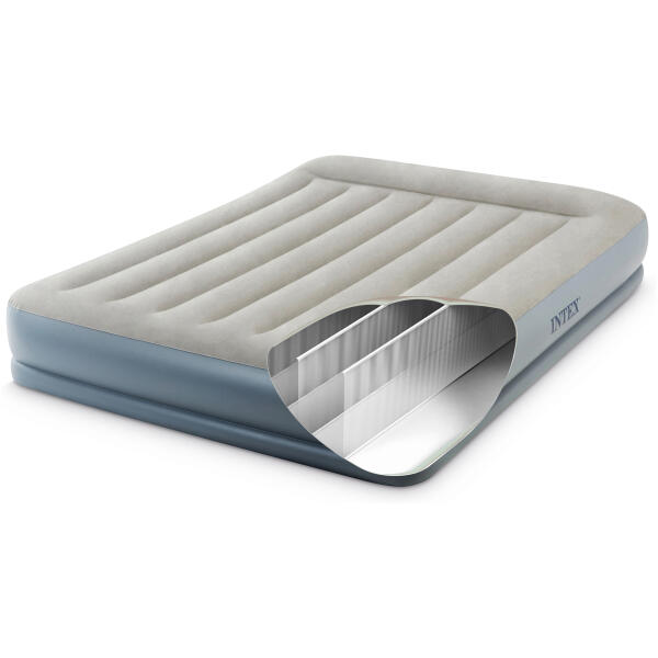 Oppblåsbar madrass 203x152 cm for soving med pumpe dobbel INTEX 64118 - Bilde 6