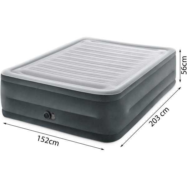 Intex 64418 Dobbel oppblåsbar madrass med automatisk pumpe 203x152 cm - Bilde 10