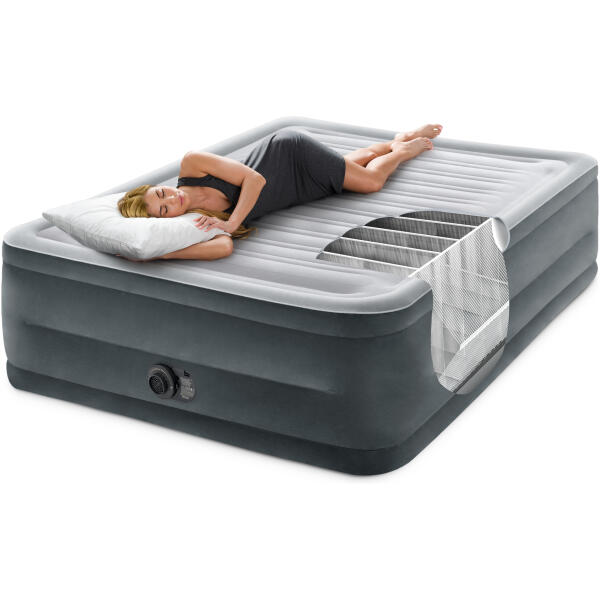 Intex 64418 Dobbel oppblåsbar madrass med automatisk pumpe 203x152 cm - Bilde 5
