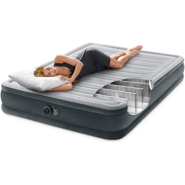 Oppblåsbar madrass 203x15 cm dobbelt med pumpe INTEX 67770 - Bilde 3