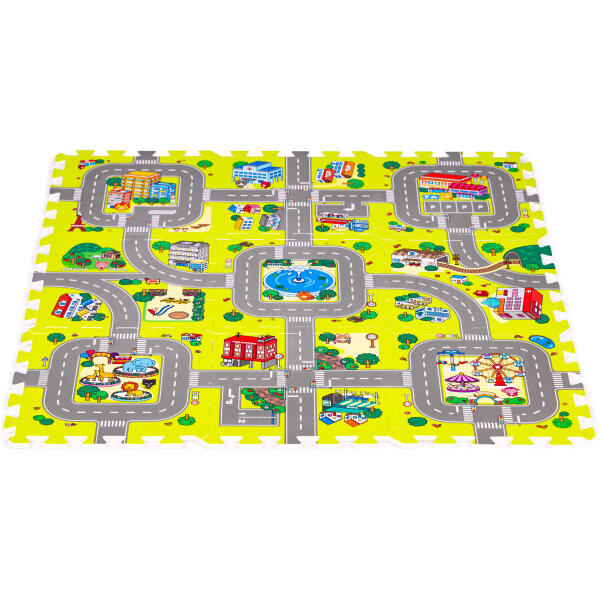 Skummatte for barn by 9 elementer 90,5x90,5cm IPLAY - Bilde 2