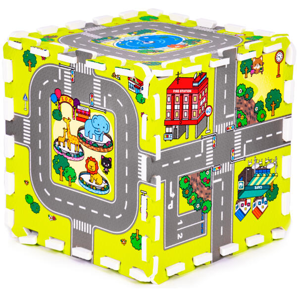 Skummatte for barn by 9 elementer 90,5x90,5cm IPLAY - Bilde 4
