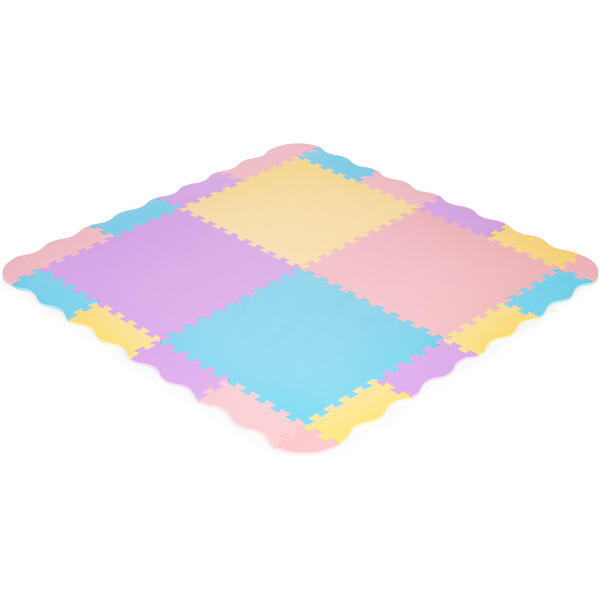 Skummatte med gjerde 141,5x141,5 cm 24 deler IPLAY Fargerik - Bilde 5