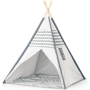 Telt tipi wigwam leketelt for barn ECOTOYS Hvit