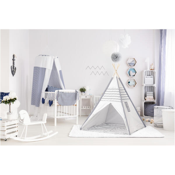 Telt tipi wigwam leketelt for barn ECOTOYS Hvit - Bilde 2