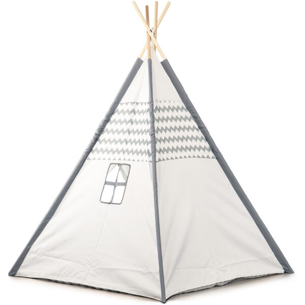 Telt tipi wigwam leketelt for barn ECOTOYS Hvit - Bilde 4