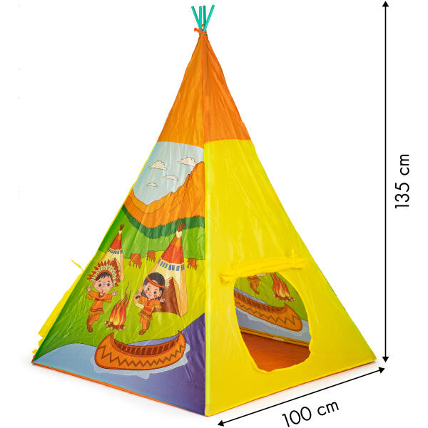 Indiansk tipitelt wigwam leketelt for barn - Bilde 6
