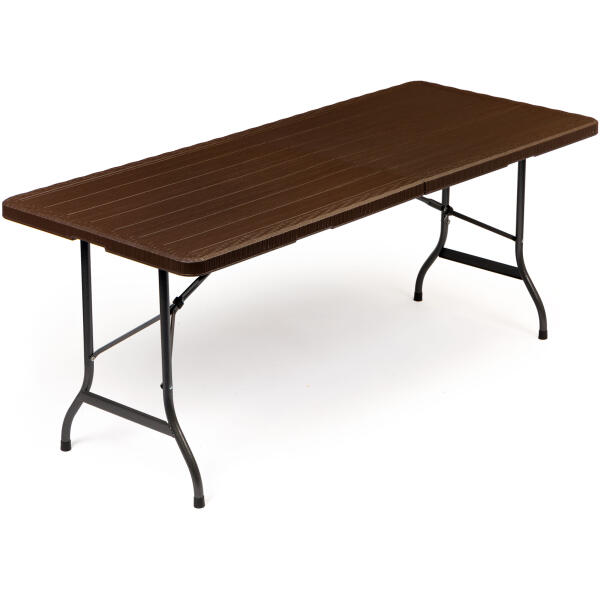 Sammenleggbart hagebord fest cateringbord 180x75 cm ModernHome Brun