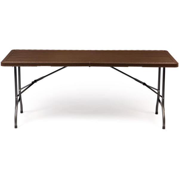 Sammenleggbart hagebord fest cateringbord 180x75 cm ModernHome Brun - Bilde 2