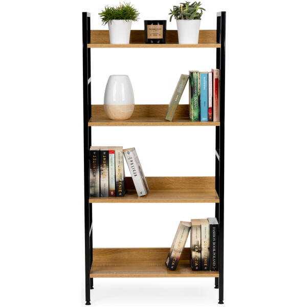 Industriell trehylle bokhylle skap loft ModernHome - Bilde 6