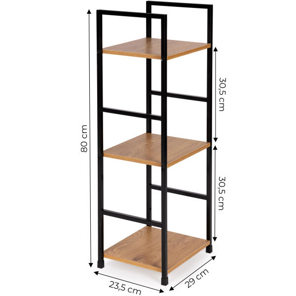 Moderne trehylle trehylle metallramme LOFT ModernHome - Bilde 10