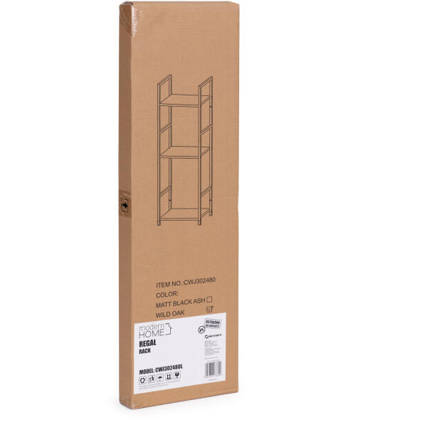 Moderne trehylle trehylle metallramme LOFT ModernHome - Bilde 9