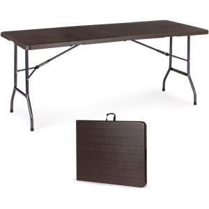 Sammenleggbart cateringbord bankettbord hagebord 179x74 cm ModernHome Brun