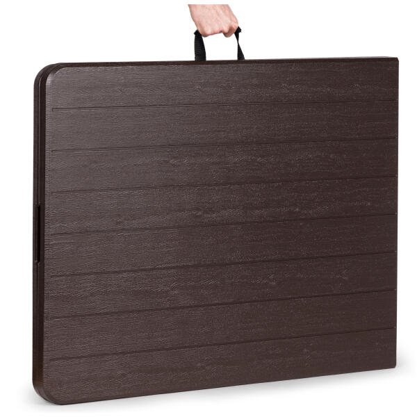Sammenleggbart cateringbord bankettbord hagebord 179x74 cm ModernHome Brun - Bilde 4