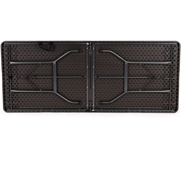 Sammenleggbart cateringbord bankettbord hagebord 179x74 cm ModernHome Brun - Bilde 7