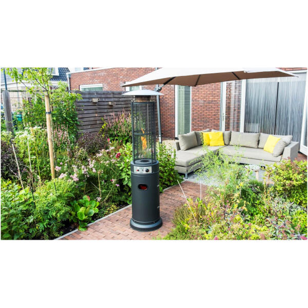 Gass terrassevarmer 13 kW glass til hage patio regulator slange trekk MultiGarden - Bilde 3
