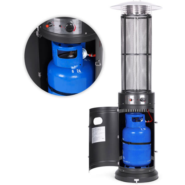 Gass terrassevarmer 13 kW glass til hage patio regulator slange trekk MultiGarden - Bilde 6