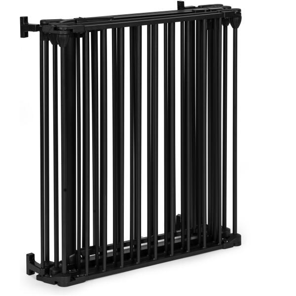 Lekegrind sikkerhetsbarriere for barn og dyr 5 paneler 60 cm metall ECOTOYS Svart - Bilde 8
