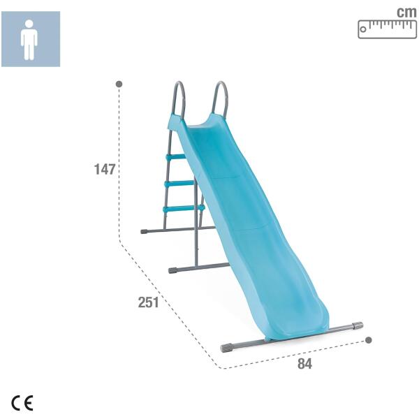 Hage sklie for barn 244 cm stor stål plast 44107 INTEX - Bilde 7