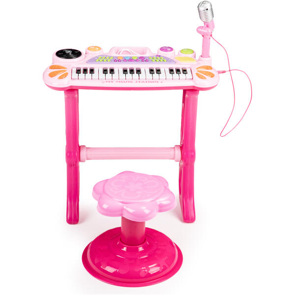 Keyboard piano med mikrofon mp3 Rosa - Bilde 6