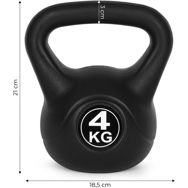 Kettlebell 4 kg for trening hantel kule vekter belastning vekt fitness ModernHome - Bilde 9