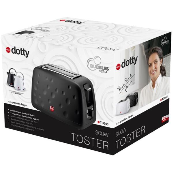 Brødrister TO245 DOTTY Eldom serie BUBBLES Svart - Bilde 5