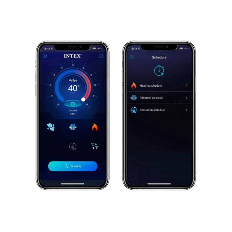 Oppblåsbart boblebad åttekantet massasjebad 6 personer 218x71 cm premium tilbehør INTEX 28462 - Bilde 10