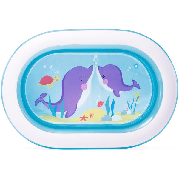Oppblåsbart basseng barnebasseng oval 163x109x46 cm INTEX 57482