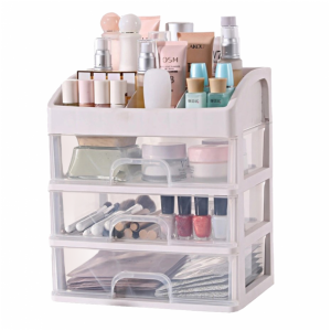 Organizer med skuffe smykkeskrin for kosmetikk 26.8x23.3x17cm CB14