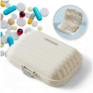 Organizer kasett medisinskrin med rom CB53 Rillet