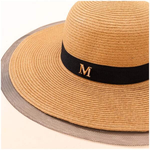 Stilig dame stråhatt strand sommer tiul CZ48 Beige - Bilde 4