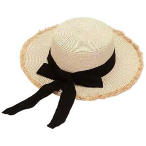 Stilig dame strand sommer stråhatt sløyfe CZ49