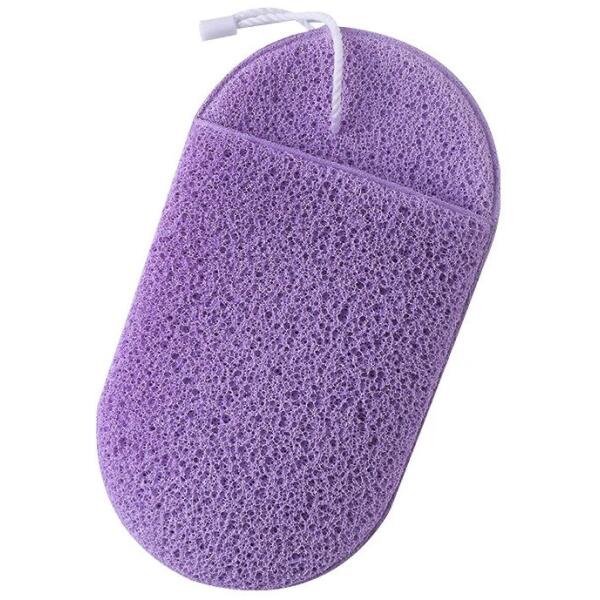 Ansiktssvamp for våtrengjøring skånsom peeling 6,5x11 cm 2 stk GB09 - Bilde 3